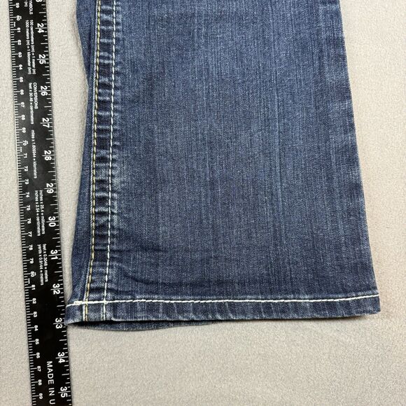 Ariat Real Denim Jeans Women 27S (28x33) Straight Leg AW2173A Low Rise Embroider - Picture 7 of 10